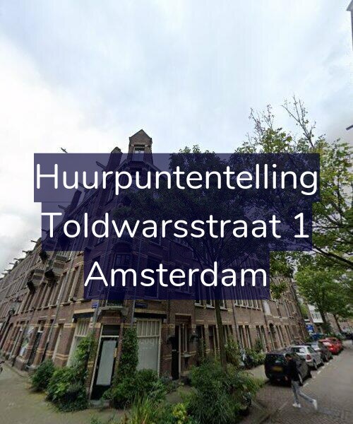 Foto gevel Huurpuntentelling voor Toldwarsstraat 1, Amsterdam