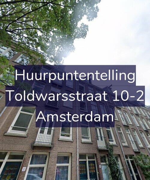 Foto gevel Huurpuntentelling voor Toldwarsstraat 10-2, Amsterdam