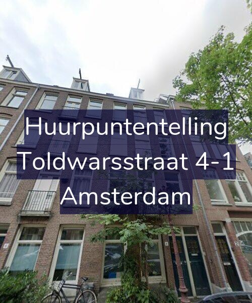 Foto gevel Huurpuntentelling voor Toldwarsstraat 4-1, Amsterdam