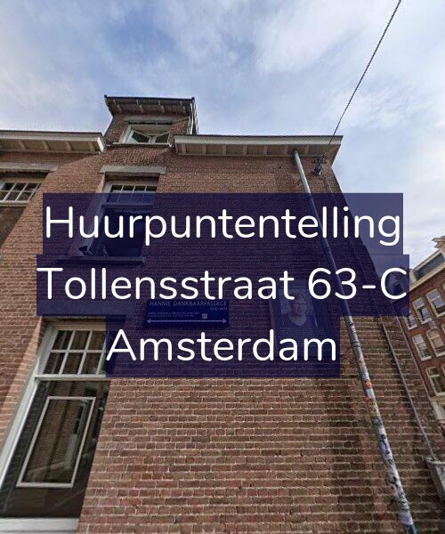 Foto gevel Huurpuntentelling voor Tollensstraat 63-C, Amsterdam