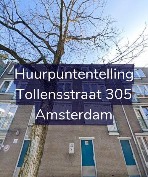 Foto gevel Huurpuntentelling voor Tollensstraat 305, Amsterdam