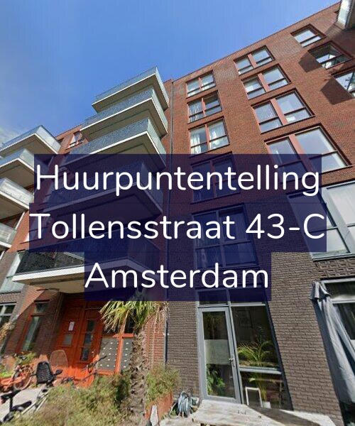 Foto gevel Huurpuntentelling voor Tollensstraat 43-C, Amsterdam