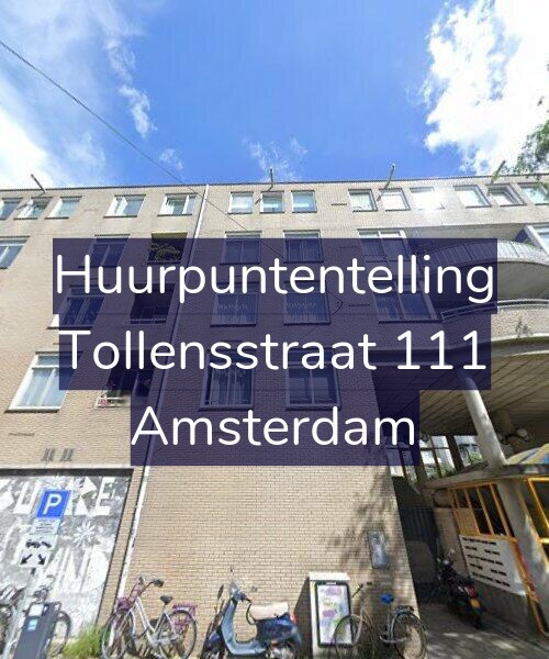 Foto gevel Huurpuntentelling voor Tollensstraat 111, Amsterdam