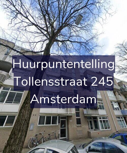 Foto gevel Huurpuntentelling voor Tollensstraat 245, Amsterdam