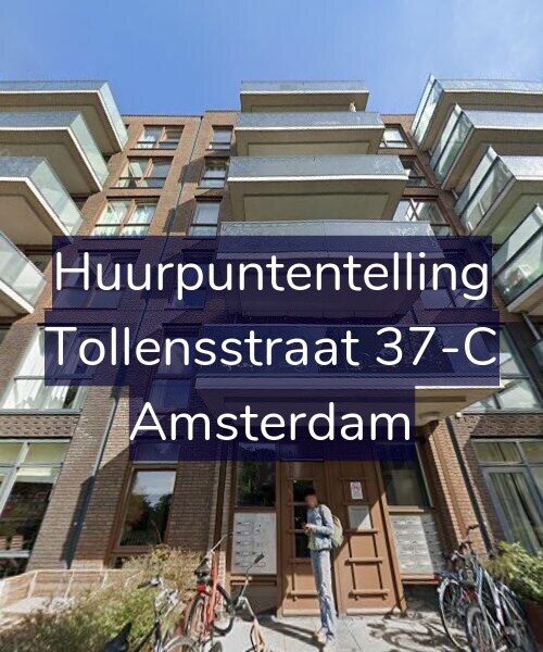 Foto gevel Huurpuntentelling voor Tollensstraat 37-C, Amsterdam