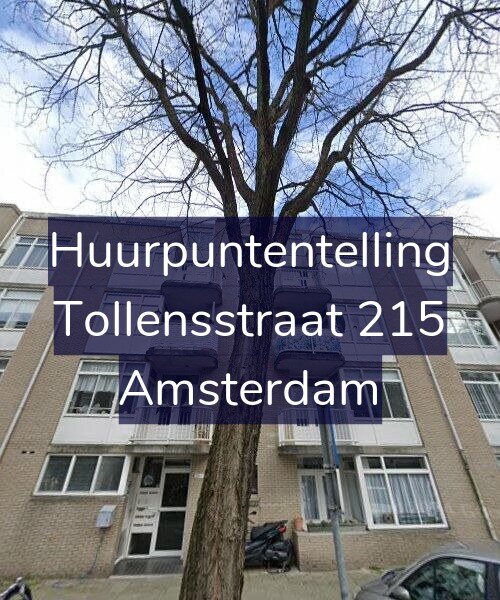 Foto gevel Huurpuntentelling voor Tollensstraat 215, Amsterdam