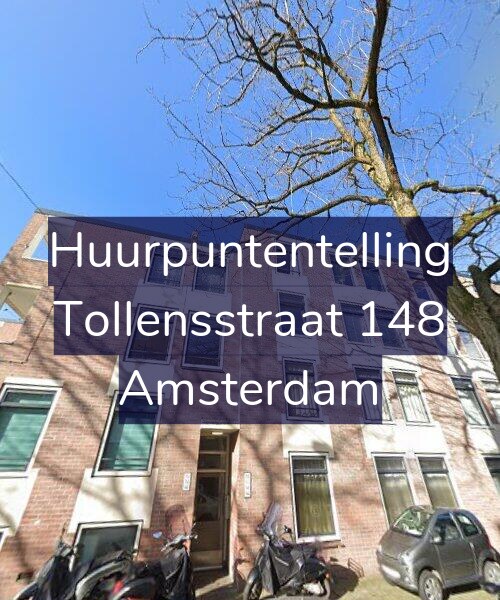 Foto gevel Huurpuntentelling voor Tollensstraat 148, Amsterdam