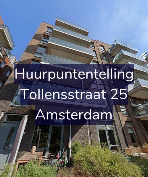 Foto gevel Huurpuntentelling voor Tollensstraat 25, Amsterdam