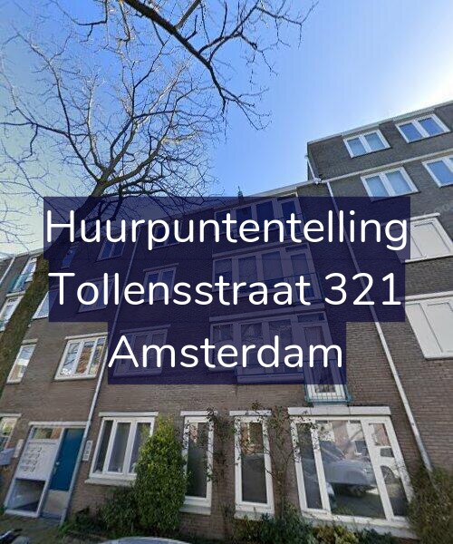 Foto gevel Huurpuntentelling voor Tollensstraat 321, Amsterdam