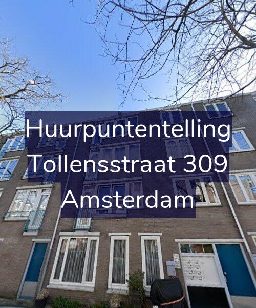 Foto gevel Huurpuntentelling voor Tollensstraat 309, Amsterdam