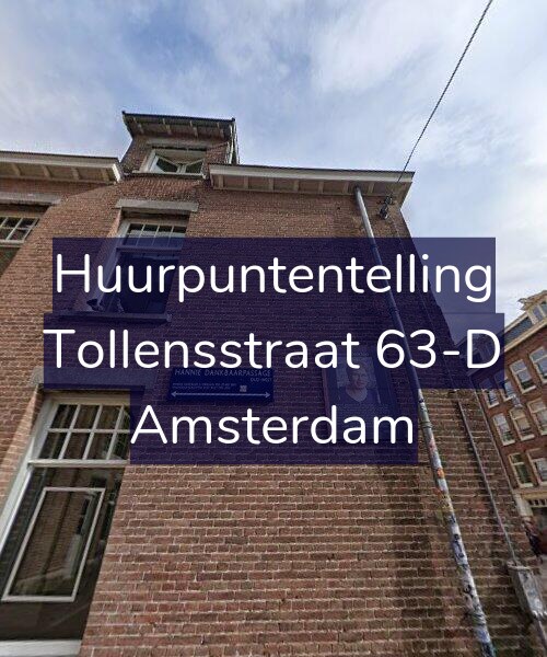 Foto gevel Huurpuntentelling voor Tollensstraat 63-D, Amsterdam