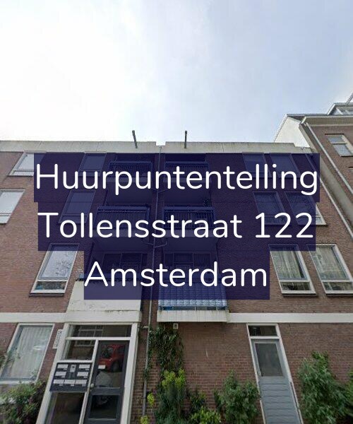 Foto gevel Huurpuntentelling voor Tollensstraat 122, Amsterdam
