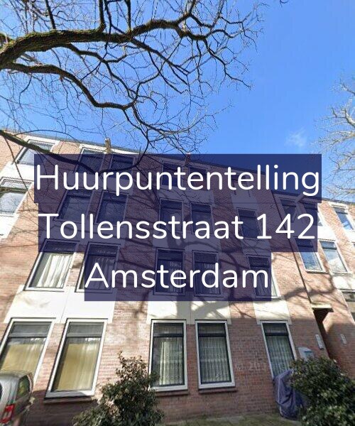 Foto gevel Huurpuntentelling voor Tollensstraat 142, Amsterdam