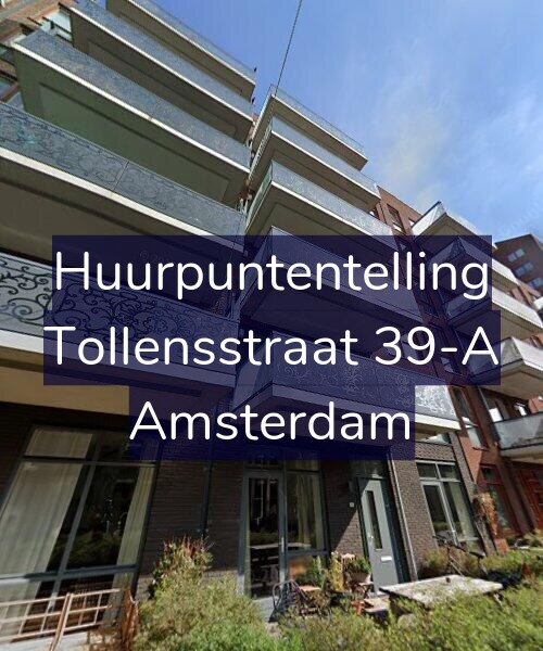 Foto gevel Huurpuntentelling voor Tollensstraat 39-A, Amsterdam