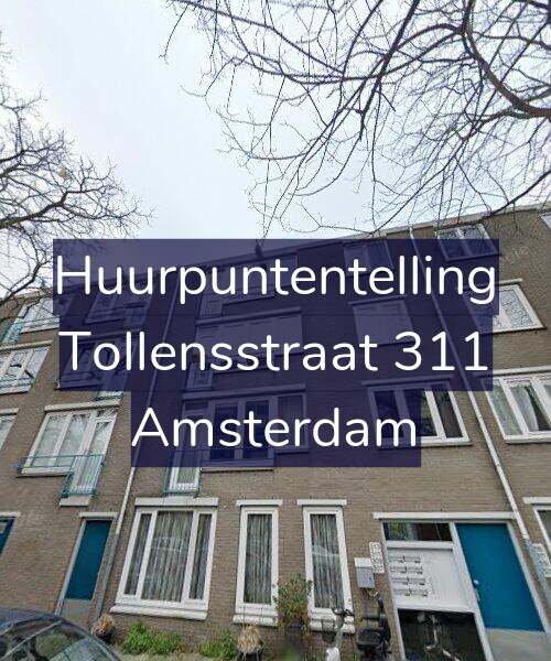 Foto gevel Huurpuntentelling voor Tollensstraat 311, Amsterdam