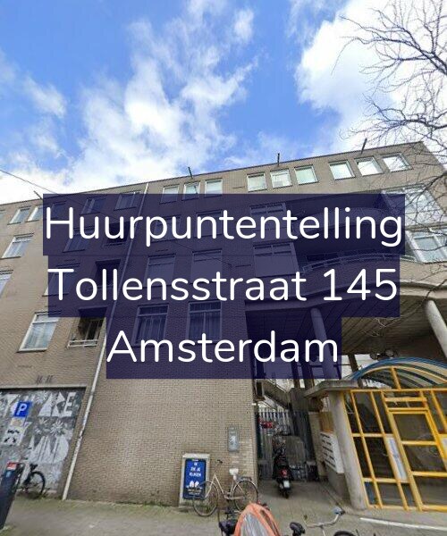 Foto gevel Huurpuntentelling voor Tollensstraat 145, Amsterdam