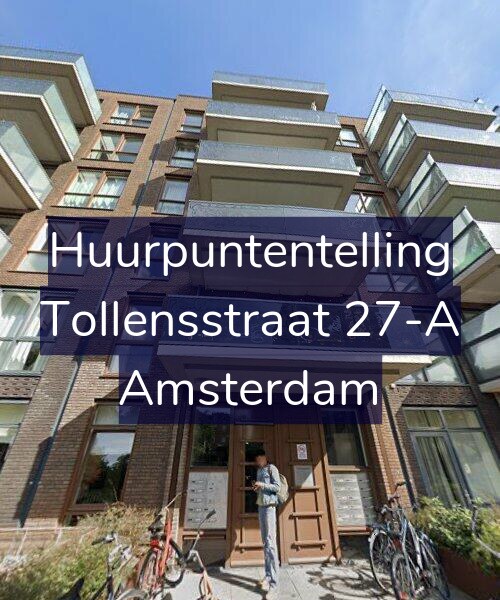Foto gevel Huurpuntentelling voor Tollensstraat 27-A, Amsterdam