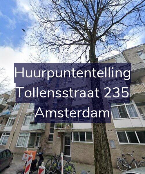 Foto gevel Huurpuntentelling voor Tollensstraat 235, Amsterdam