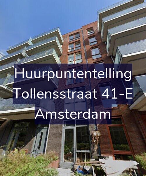 Foto gevel Huurpuntentelling voor Tollensstraat 41-E, Amsterdam