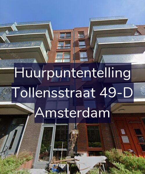 Foto gevel Huurpuntentelling voor Tollensstraat 49-D, Amsterdam
