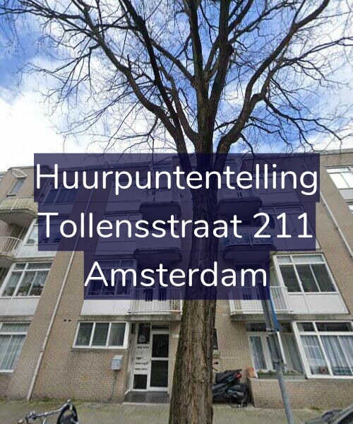 Foto gevel Huurpuntentelling voor Tollensstraat 211, Amsterdam