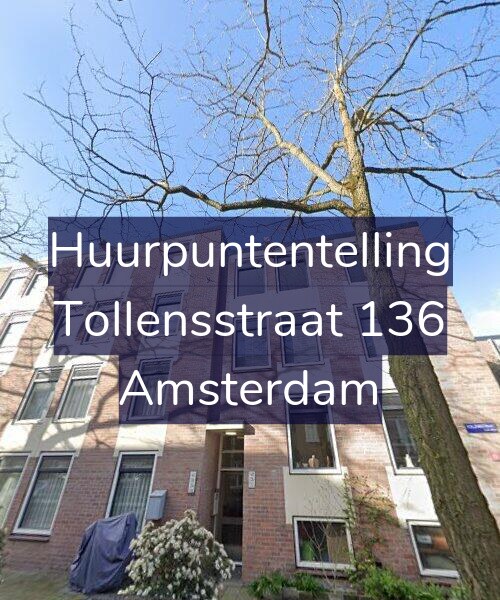 Foto gevel Huurpuntentelling voor Tollensstraat 136, Amsterdam