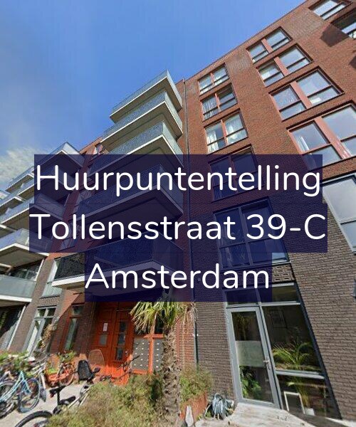 Foto gevel Huurpuntentelling voor Tollensstraat 39-C, Amsterdam