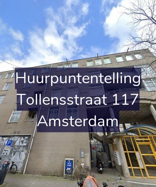 Foto gevel Huurpuntentelling voor Tollensstraat 117, Amsterdam