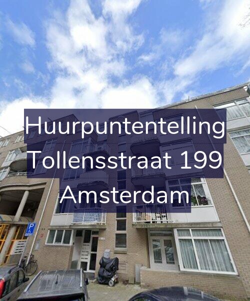 Foto gevel Huurpuntentelling voor Tollensstraat 199, Amsterdam
