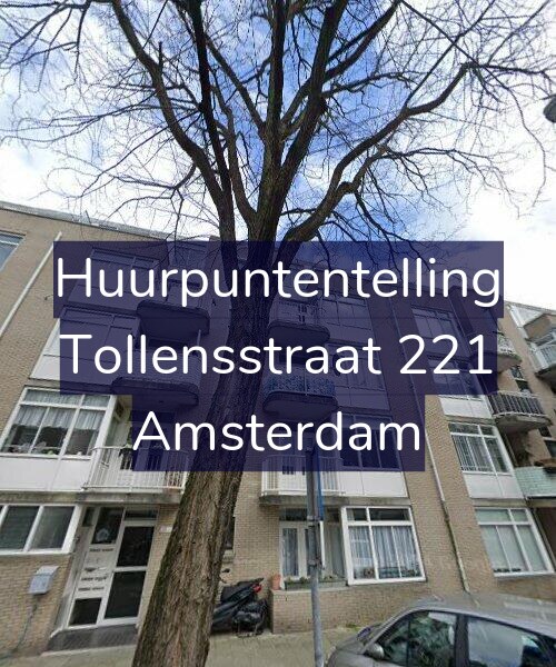 Foto gevel Huurpuntentelling voor Tollensstraat 221, Amsterdam