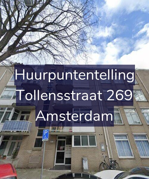 Foto gevel Huurpuntentelling voor Tollensstraat 269, Amsterdam
