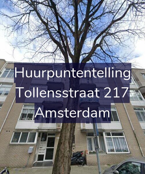 Foto gevel Huurpuntentelling voor Tollensstraat 217, Amsterdam