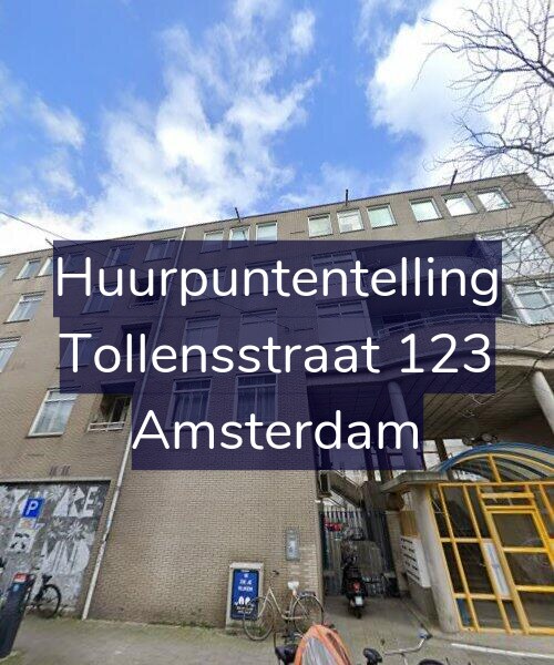 Foto gevel Huurpuntentelling voor Tollensstraat 123, Amsterdam