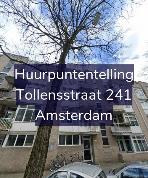 Foto gevel Huurpuntentelling voor Tollensstraat 241, Amsterdam