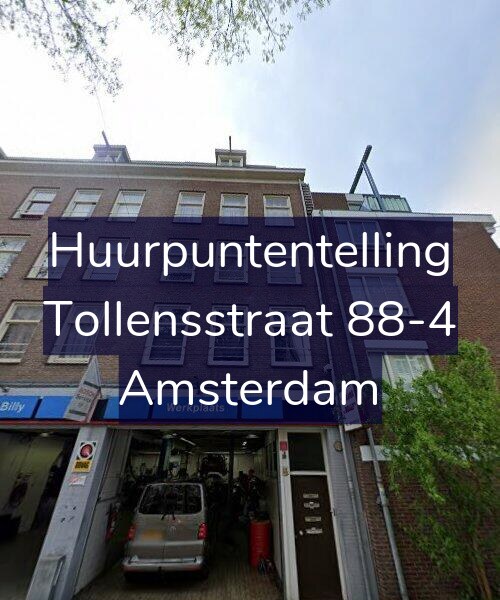 Foto gevel Huurpuntentelling voor Tollensstraat 88-4, Amsterdam