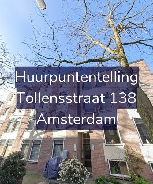 Foto gevel Huurpuntentelling voor Tollensstraat 138, Amsterdam