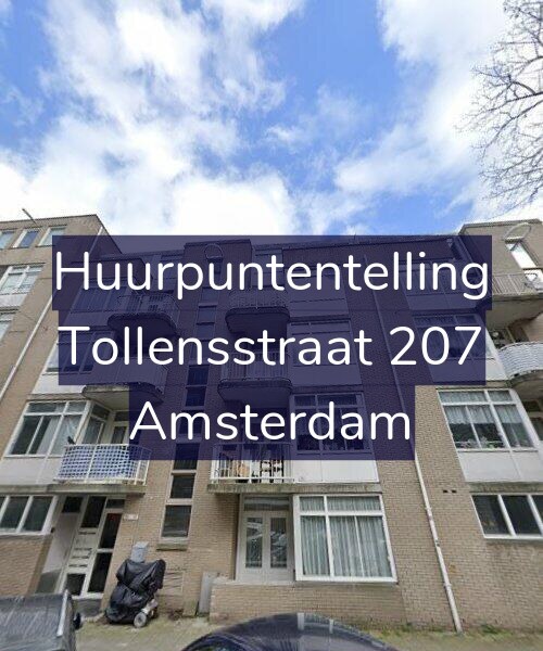 Foto gevel Huurpuntentelling voor Tollensstraat 207, Amsterdam