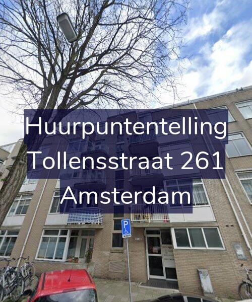 Foto gevel Huurpuntentelling voor Tollensstraat 261, Amsterdam