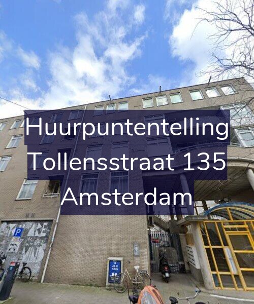 Foto gevel Huurpuntentelling voor Tollensstraat 135, Amsterdam