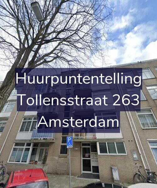 Foto gevel Huurpuntentelling voor Tollensstraat 263, Amsterdam