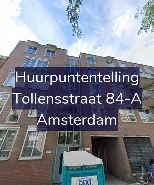 Foto gevel Huurpuntentelling voor Tollensstraat 84-A, Amsterdam