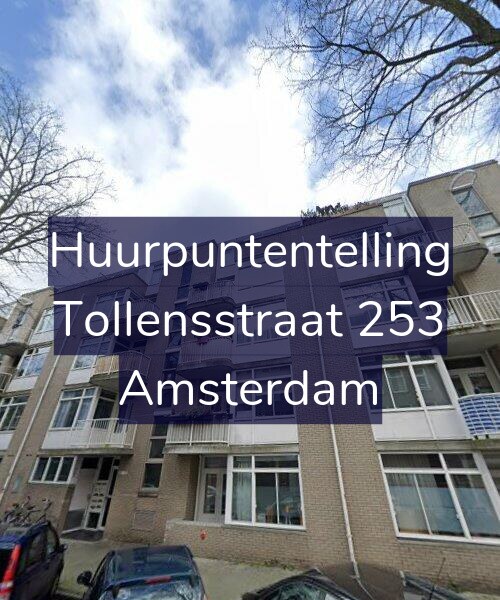 Foto gevel Huurpuntentelling voor Tollensstraat 253, Amsterdam