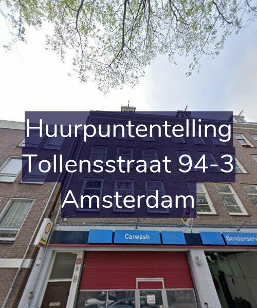 Foto gevel Huurpuntentelling voor Tollensstraat 94-3, Amsterdam