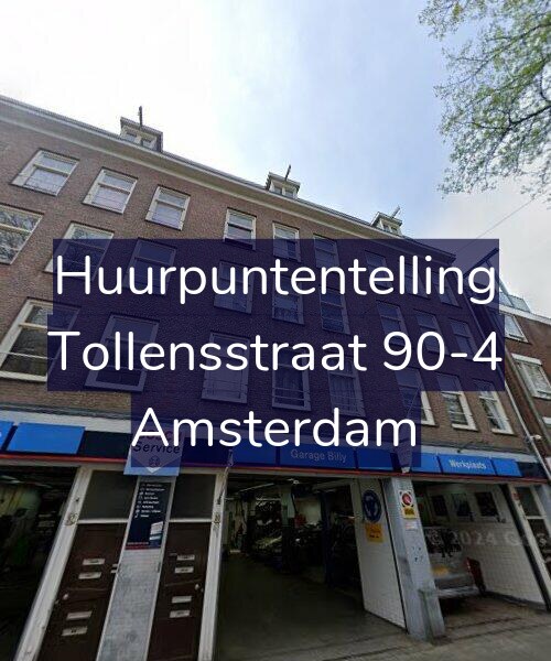 Foto gevel Huurpuntentelling voor Tollensstraat 90-4, Amsterdam