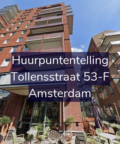 Foto gevel Huurpuntentelling voor Tollensstraat 53-F, Amsterdam