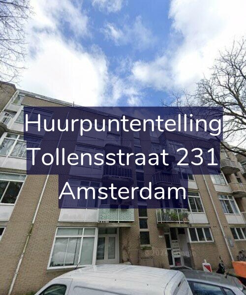 Foto gevel Huurpuntentelling voor Tollensstraat 231, Amsterdam