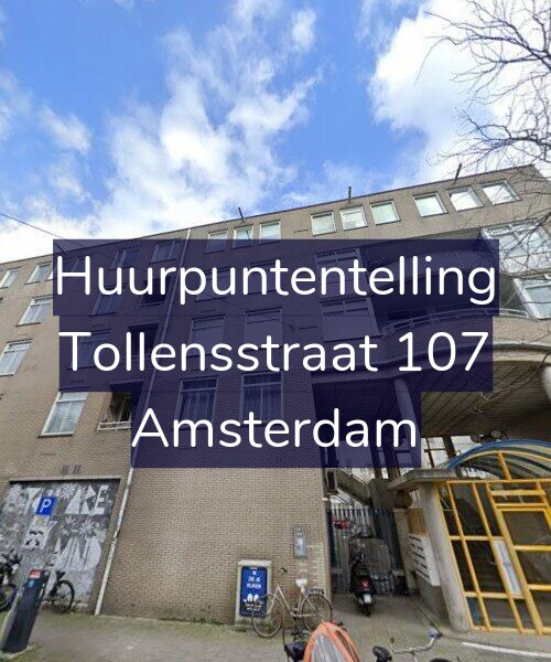 Foto gevel Huurpuntentelling voor Tollensstraat 107, Amsterdam
