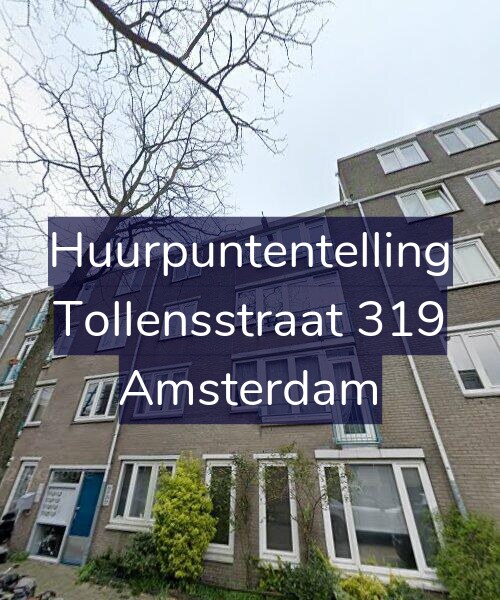 Foto gevel Huurpuntentelling voor Tollensstraat 319, Amsterdam