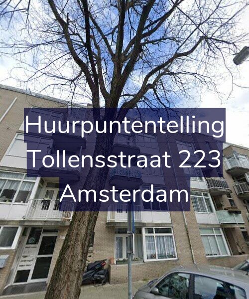 Foto gevel Huurpuntentelling voor Tollensstraat 223, Amsterdam