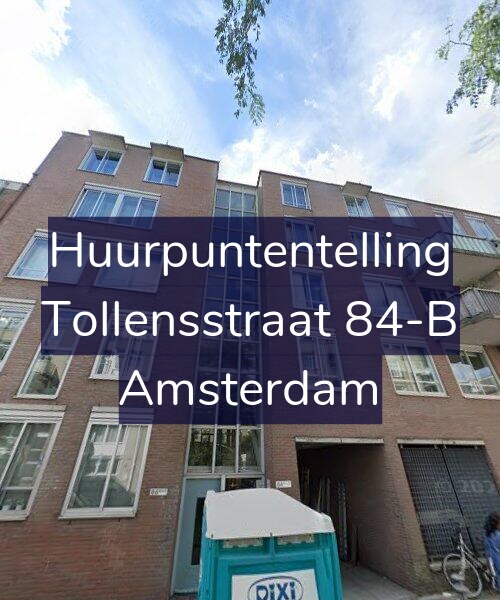 Foto gevel Huurpuntentelling voor Tollensstraat 84-B, Amsterdam